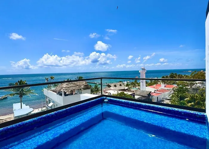Bright Ocean View With Rooftop Pool Access Apartment *